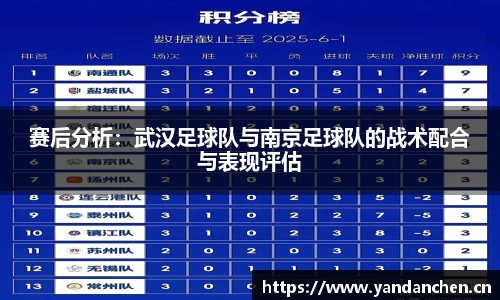 赛后分析：武汉足球队与南京足球队的战术配合与表现评估